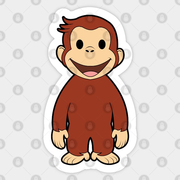 Curious George Sticker by mighty corps studio